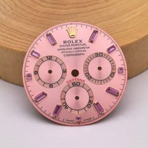 Rolex Daytona Pink Watch Dial For 126518 Cal.4131 High Quality Watch Parts Replacement