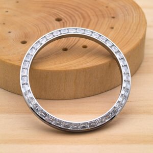 Rolex 40mm Day Date 228238 Custom Watch Bezel with Baguette Diamonds Setting High Quality Watch Parts Replacement