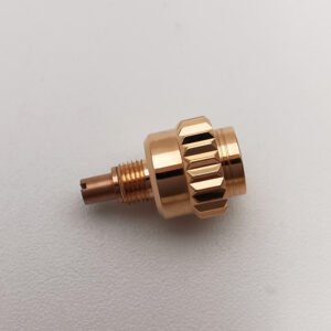 Rolex Daytona Watch Pusher 18K Solid Rose Gold / White Gold / Yellow Gold High Quality Watch Parts Replacement