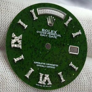Rolex Day-Date Green Aventurine Watch Dial For 36mm Cal.3155 Movement High Quality Watch Parts Replacement