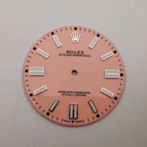 Rolex Oyster Perpetual 124300 Watch Dial Pink Color For 41mm Compatible With 3230 Movement High Quality Watch Parts Replacement