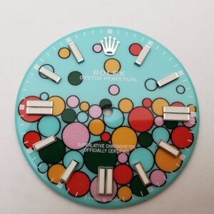 Rolex Oyster Perpetual Colorful Bubble Watch Dial for 41MM 124300-0008 Fits to 3230 Movement High Quality Watch Parts Replacement