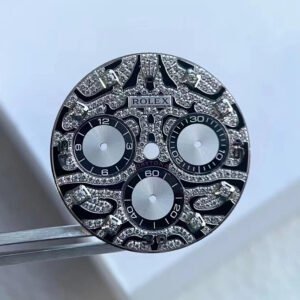 Rolex Daytona Silver Tiger Watch Dial Fit to 4130 Movement High Quality Watch Parts Replacement