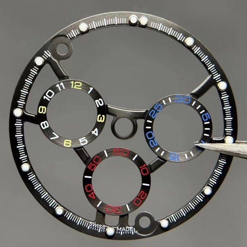 Hollow Watch Dial for Rolex Daytona Cal.4130 Movement Remould Watches Parts-3-800x800