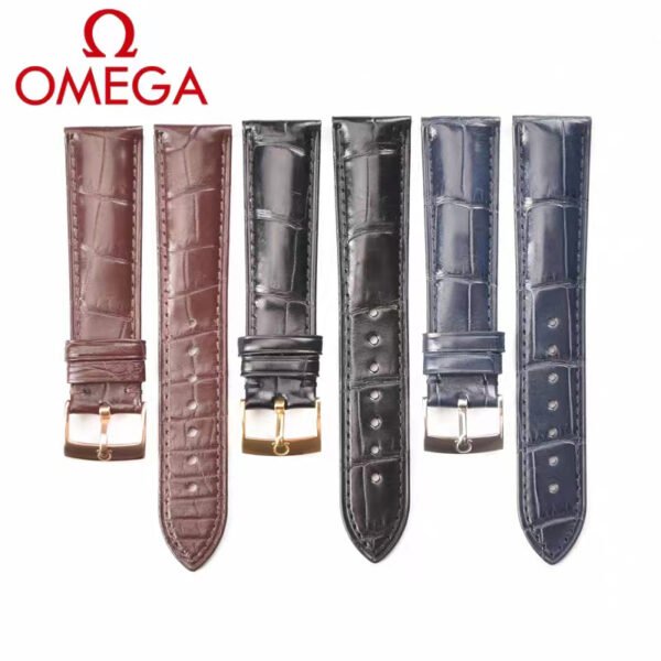 Omega Speadmaster Seamaster DE VILLE Watches Genuine Alligator Watch Strap High Quality Watch Parts Replacement