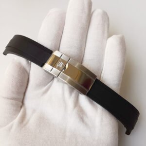 Rolex Daytona Oysterflex Rubber Watch Strap 20mm Width High Quality Watch Parts Replacement