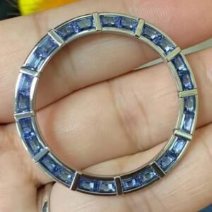 Rolex Daytona 116589 Customized 18K Solid Gold Watch Bezel with Colorful Moissanite Gems Setting High Quality Watch Parts Replacement