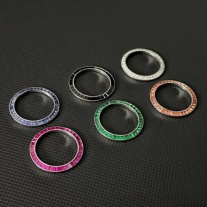 Rolex Daytona Watch Bezel Customs Luxury Baguette Diamond Setting High Quality Watch Parts Replacement