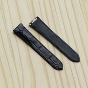 Cartier Santos Leather Strap for 18.5/21mm Band High Quality Watch Parts Replacement