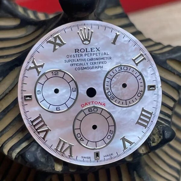 Rolex Daytona Pink Mother of Pearl Watch Dial For Rolex Daytona Watches Fit 4130 Movement High Quality Watch Parts Replacement