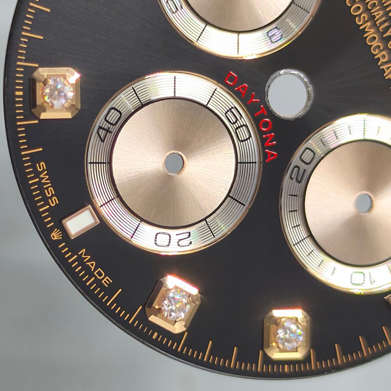 Rose Gold Index Watch Dial For Rolex Daytona 126515 E-800×800