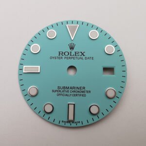 Rolex Submariner Watch Dial Tiffany Blue for 40MM Rolex Submariner compatible with 3135 movement High Quality Watch Parts Replacement