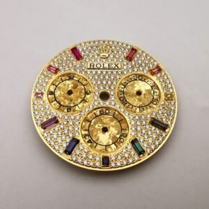 Rolex Daytona Diamonds Rainbow Watch Dial Luxury For Rolex Daytona 116595 RBOW 4130 Movement High Quality Watch Parts Replacement