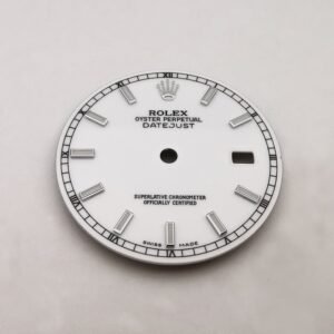 Rolex Datejust White Watch Dial For 36mm Rolex Datejust 116234 Fits to 3135 Movement High Quality Watch Parts Replacement